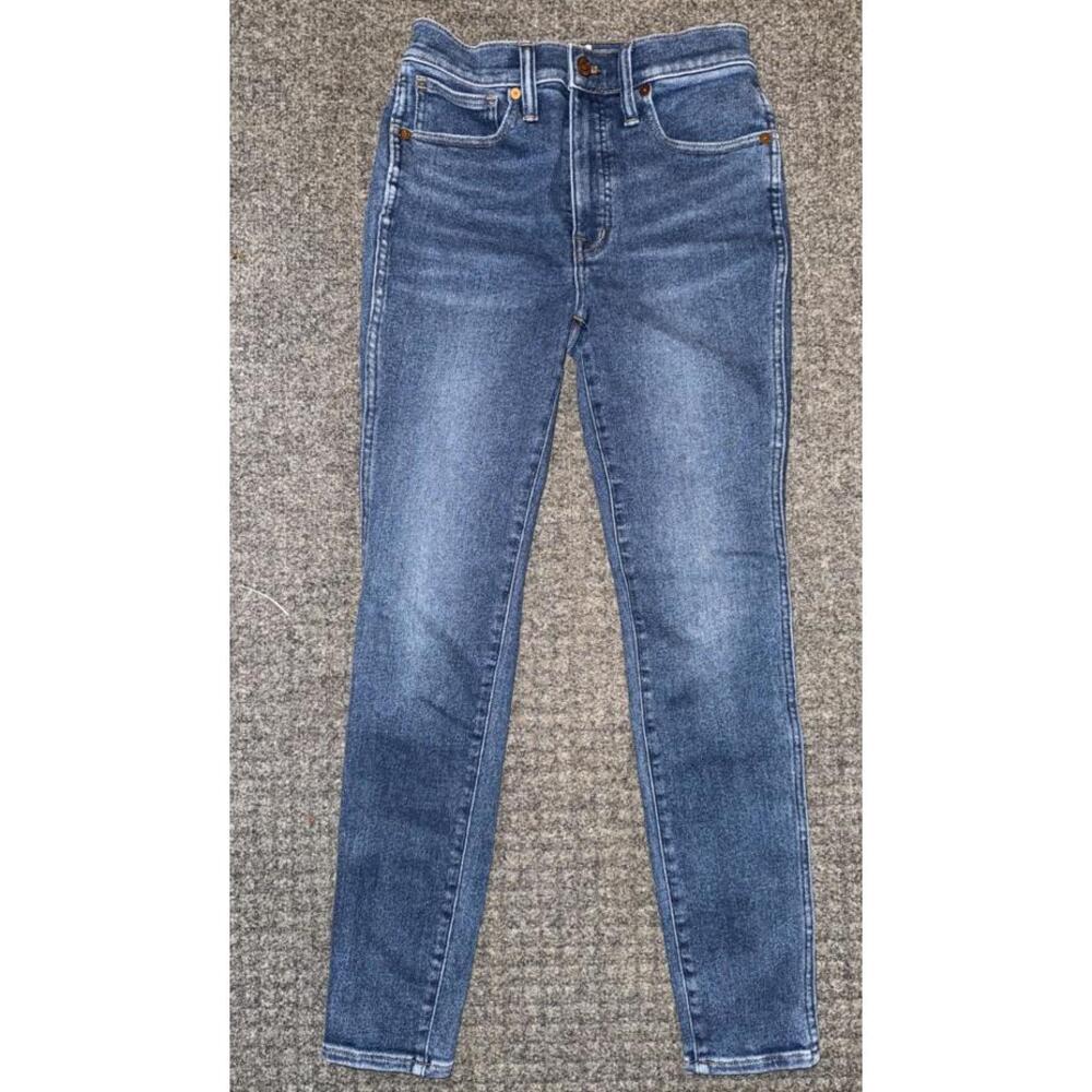 Madewell Women's 10" High-Rise Skinny Jeans - Size 25-Blue Med Wash-Y2K